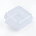 Förvaringsbox för mindre smyckesdelar transparent 40x35x18mm, 4-pack