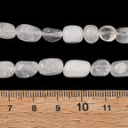 Bergskristall Kvarts nuggets 7-11mm, 1 sträng (18cm)