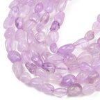 Ametist lavendelfärgade nuggets 6-12mm, 1 sträng (19cm)