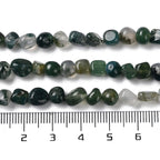 Mossagat pärlsträng nuggets 4-7mm, 1 sträng (38 cm)