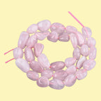 Rosenkvarts pärlsträng nuggets 8-19mm, 1 sträng (38 cm)