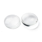 Cabochons i glas rund 30 mm klara, 4-pack