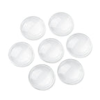 Cabochons i glas rund 30 mm klara, 4-pack