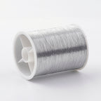 Smyckestråd metallictråd silver 0,1 mm, 1 rulle (55 m)