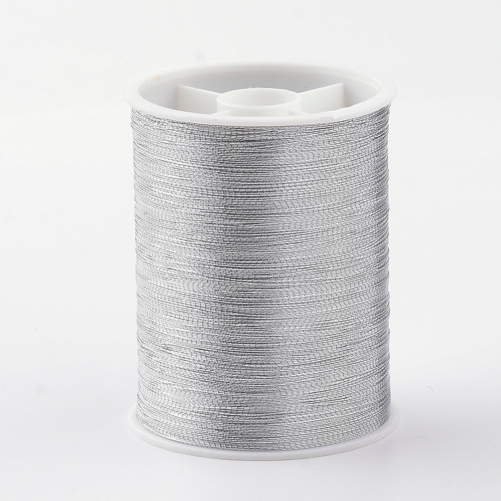 Smyckestråd metallictråd silver 0,1 mm, 1 rulle (55 m)