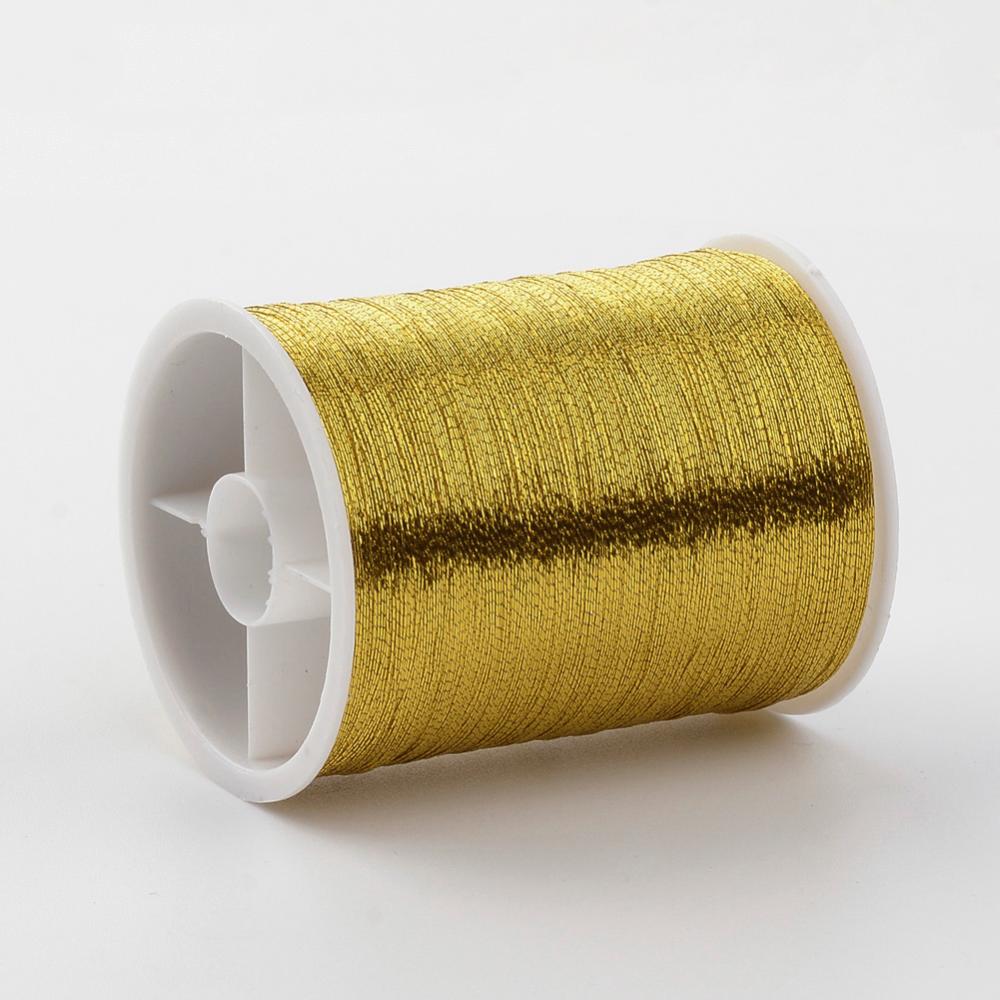 Smyckestråd broderitråd metallictråd guld 0,1 mm, 1 rulle (55 m)