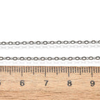 Halsband kabelkedja rostfritt stål 44,9 cm nickelfri, 4-pack