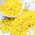 Seed Beads 4x3mm Gul Ugnshärdad, 30 gram (ca 350st)