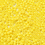 Seed Beads 4x3mm Gul Ugnshärdad, 30 gram (ca 350st)