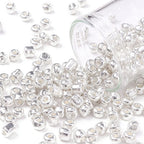 Seed Beads 4mm Silvermetallic, 30 gram (ca350st)