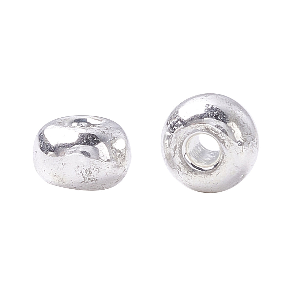 Seed Beads 4mm Silvermetallic, 30 gram (ca350st)