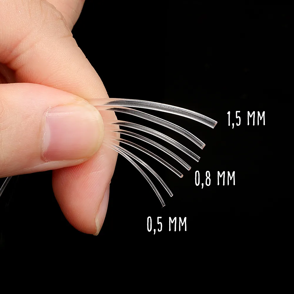 Elastisk rund Smyckestråd Transparent 0,5 mm, 1 rulle (100 m)