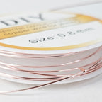 Koppartråd Tarnish-resistant 0,8 mm för wirewrapping Rosa, 1 rulle (1,5 m)