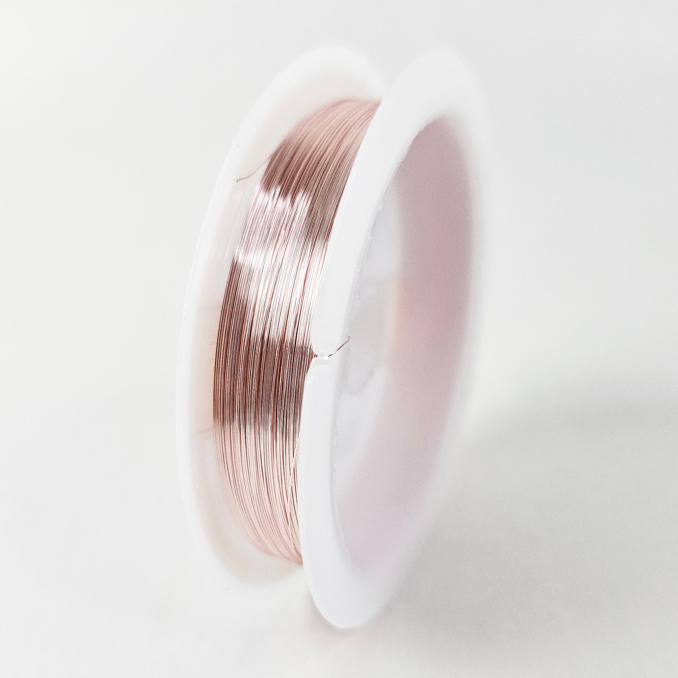 Koppartråd Tarnish-resistant 0,2 mm för wirewrapping Rosa, 1 rulle (18 m)