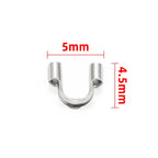 Wire Guardians tarnishresistent 5x4,5mm Trådskydd Rostfritt stål, 10-pack