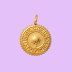 Berlock Hänge Vintage Zodiac 18K Guldpläterad 304 Rostfritt stål, 1 st