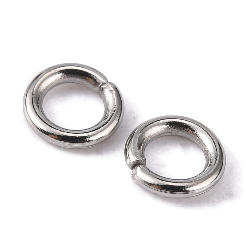 Öppna Bindringar 5x1mm 304 Rostfritt stål, 50-pack