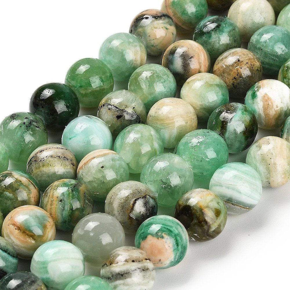 Green Line Jaspis 10 mm Naturliga Ädelstenar, 1 sträng (ca 38cm)