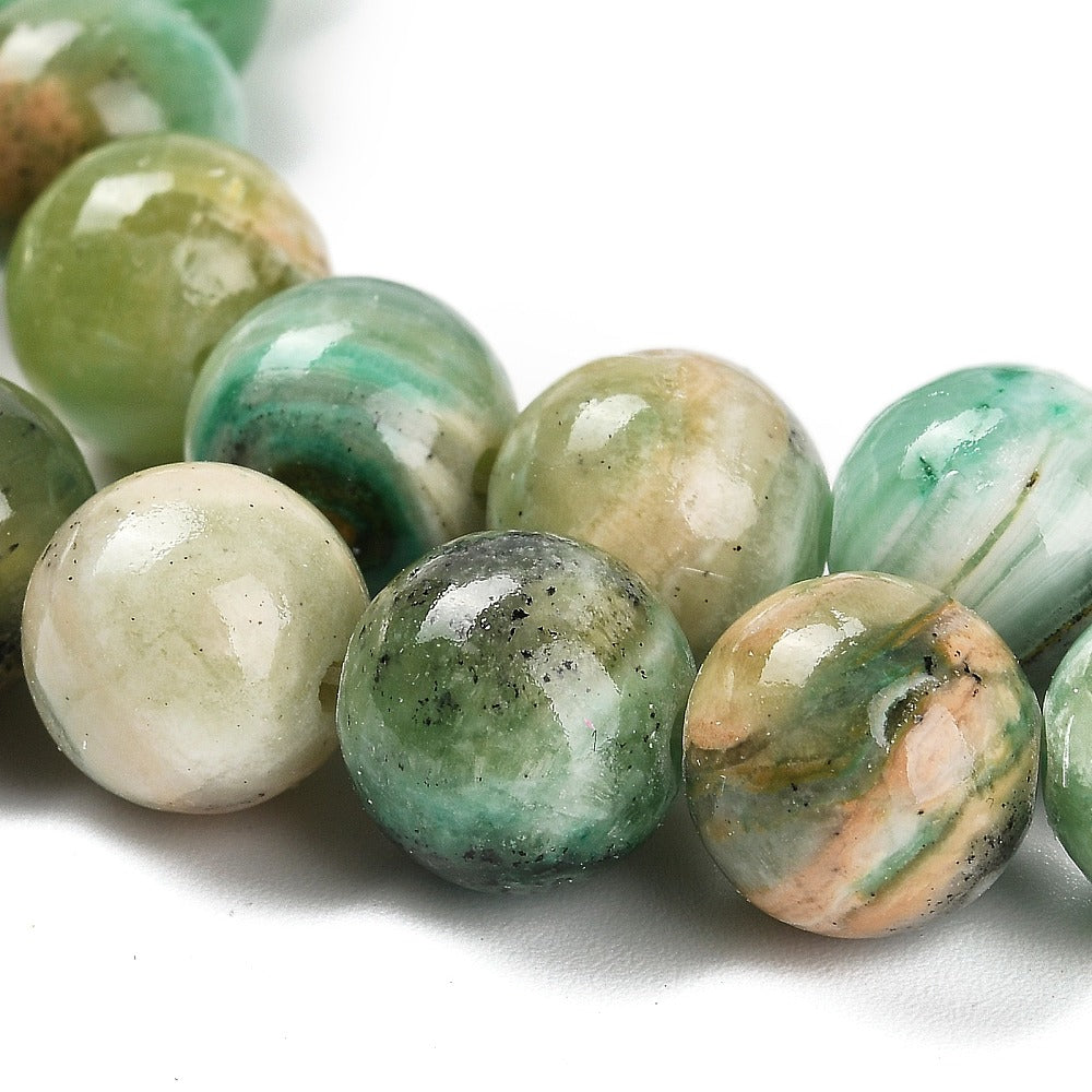 Green Line Jaspis 10 mm Naturliga Ädelstenar, 1 sträng (ca 38cm)