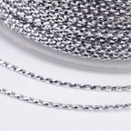 Smyckestråd broderitråd metallictråd silver 0,8 mm, 1 rulle (100 m)