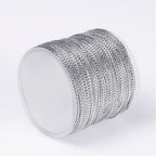Smyckestråd broderitråd metallictråd silver 0,8 mm, 1 rulle (100 m)