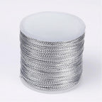 Smyckestråd broderitråd metallictråd silver 0,8 mm, 1 rulle (100 m)