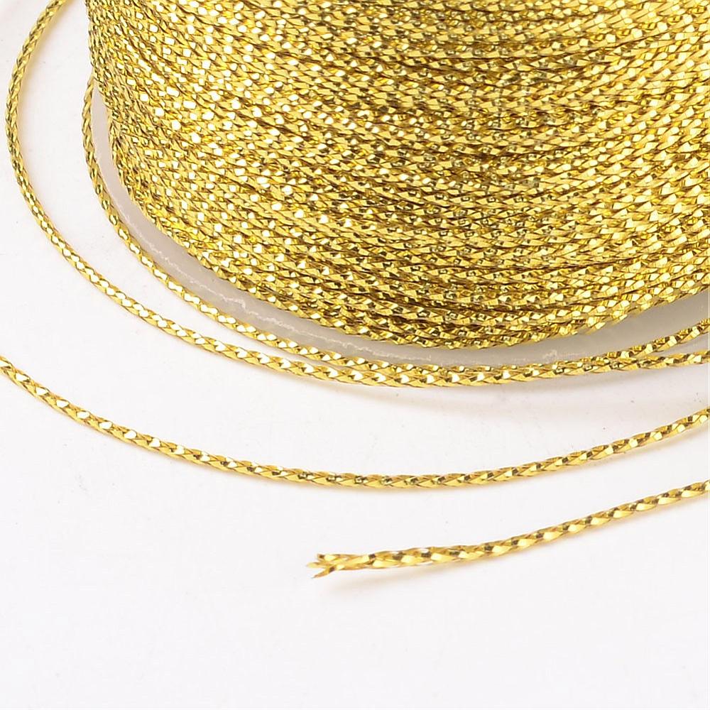 Smyckestråd broderitråd metallictråd guld 0,8 mm, 1 rulle (100 m)