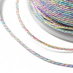 Smyckestråd broderitråd metallictråd rainbow 0,6 mm, 1 rulle (17 m)