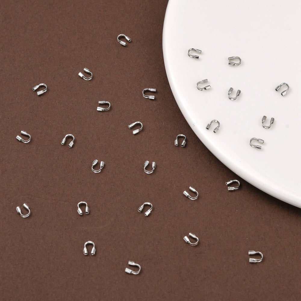 Wire Guardians 5x4mm Trådskydd Platinapläterade Nickelfria, 50-pack
