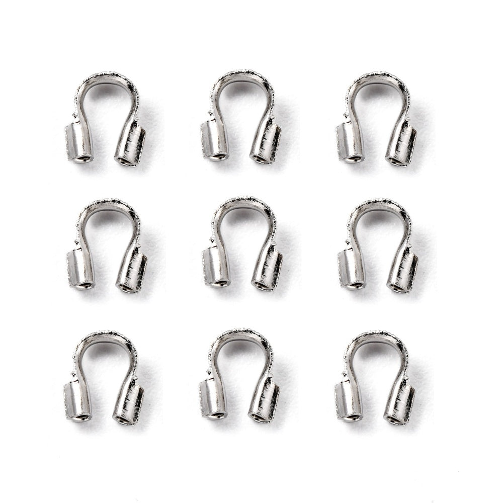 Wire Guardians 5x4mm Trådskydd Platinapläterade Nickelfria, 50-pack
