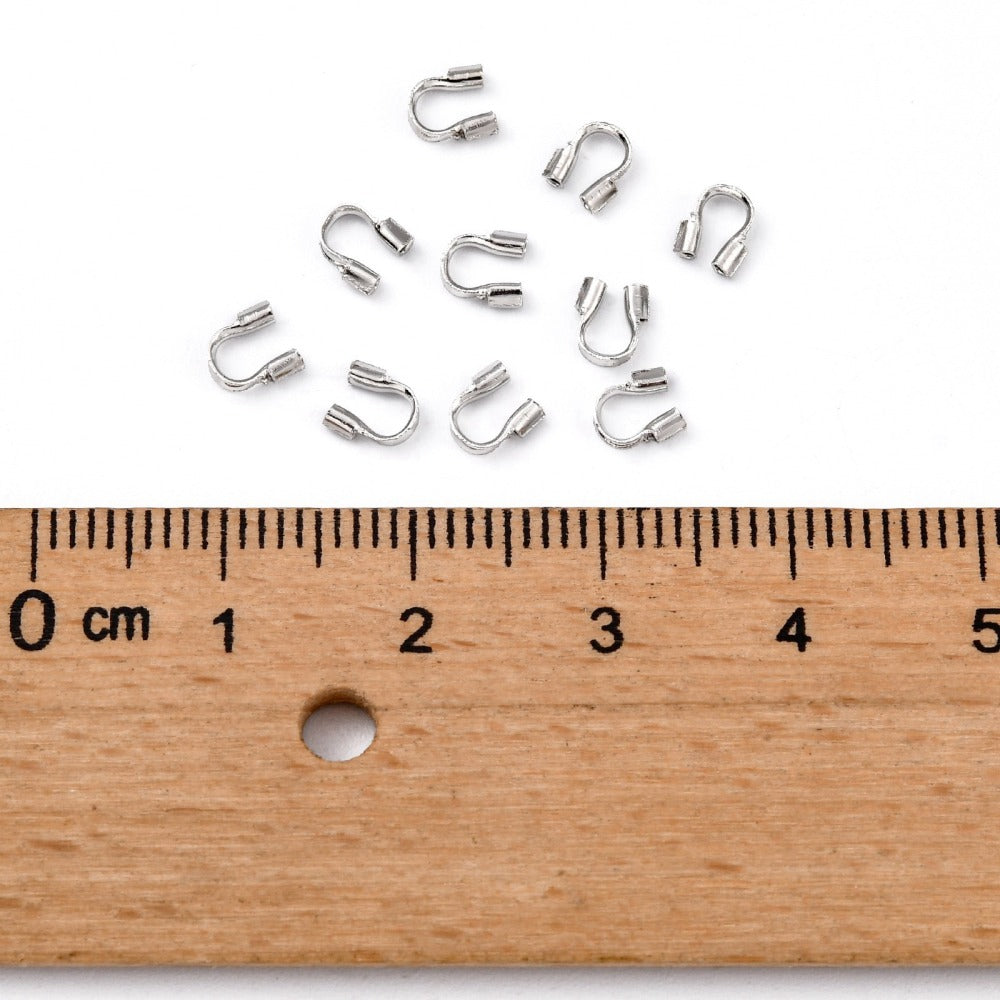 Wire Guardians 5x4mm Trådskydd Platinapläterade Nickelfria, 50-pack