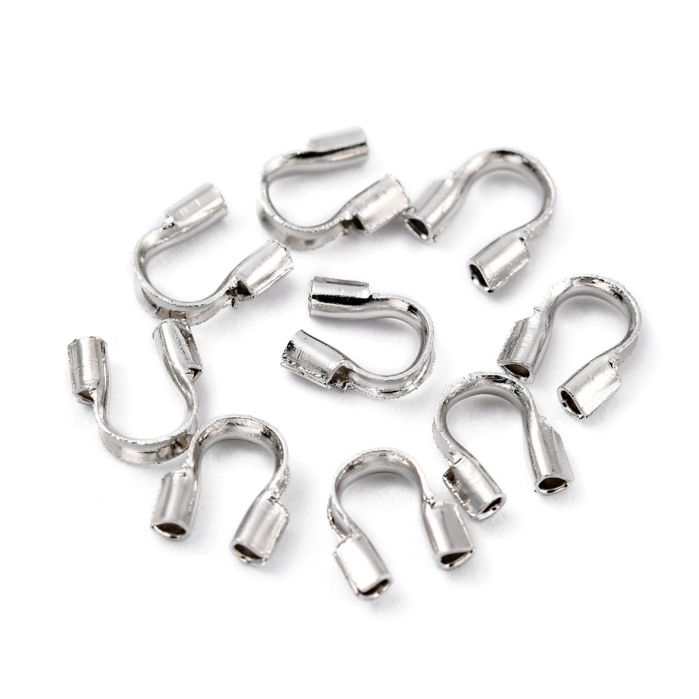 Wire Guardians 5x4mm Trådskydd Platinapläterade Nickelfria, 50-pack