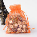 Organzapåsar 12x9cm Orange, 10-pack