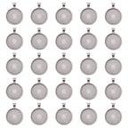 Cabochoninfattning Ramberlocker antiksilver för 25mm cabochons, 2-pack