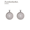 Cabochoninfattning Ramberlocker antiksilver för 25mm cabochons, 2-pack