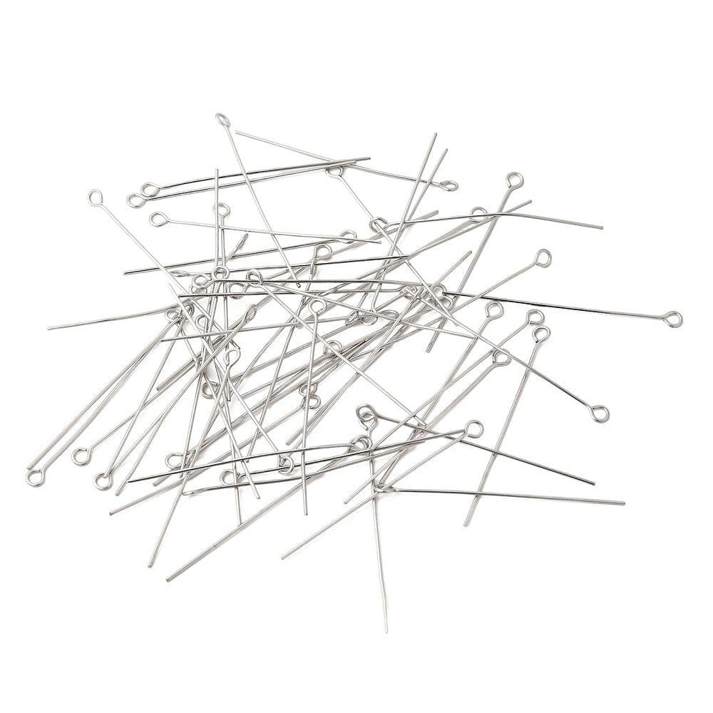 Öglepinnar 45x0,7mm i 304 Rostfritt Stål, 50-pack