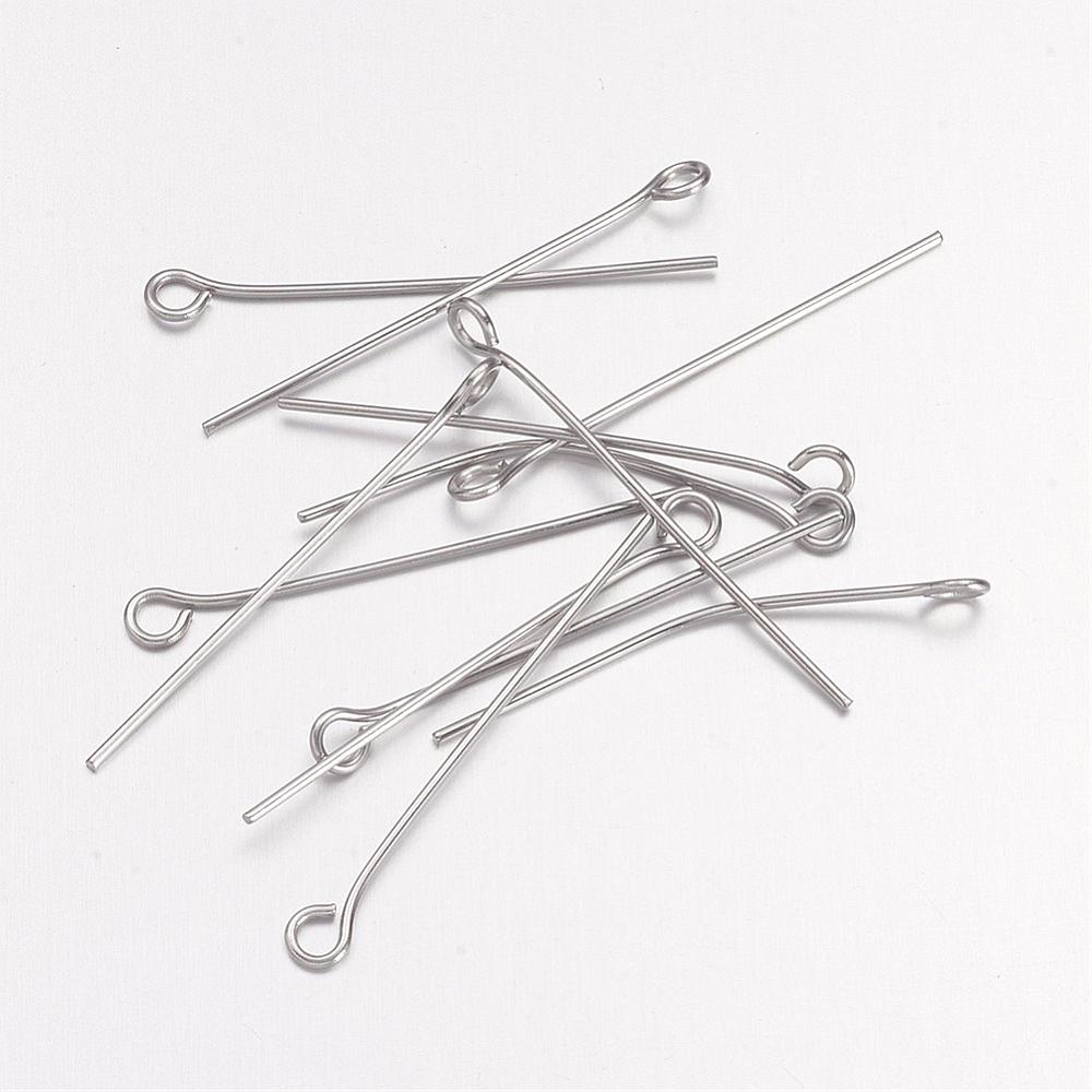 Öglepinnar 30x0,7mm i 304 Rostfritt Stål, 50-pack
