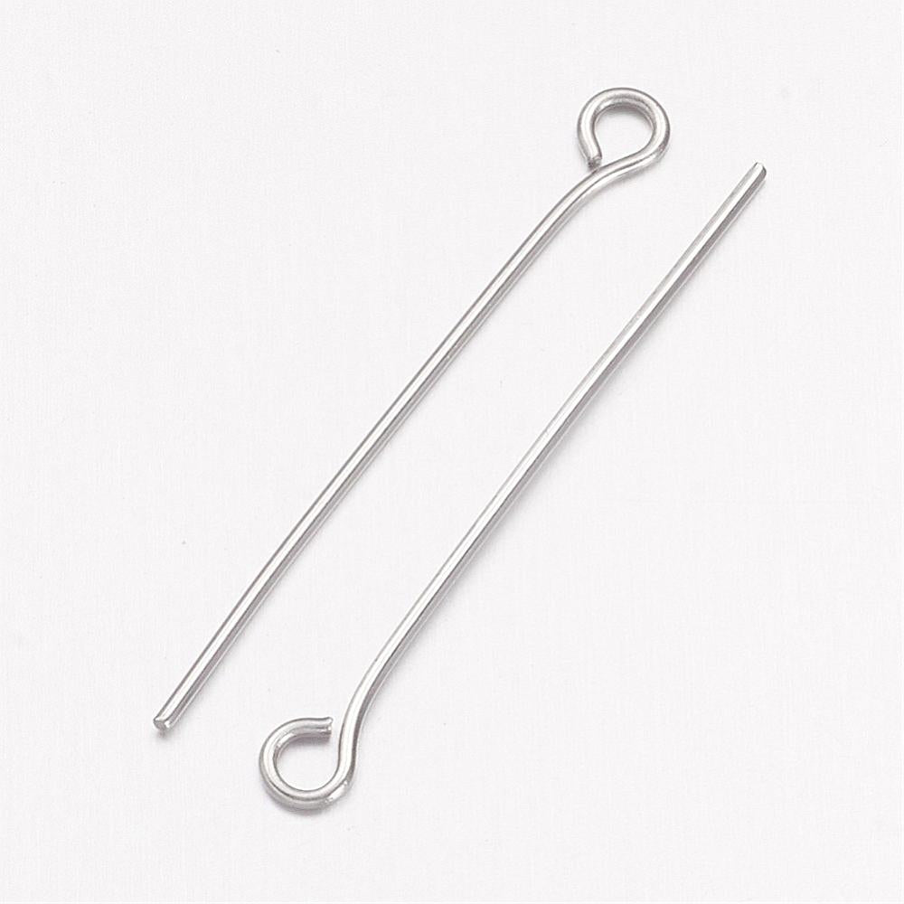 Öglepinnar 30x0,7mm i 304 Rostfritt Stål, 50-pack