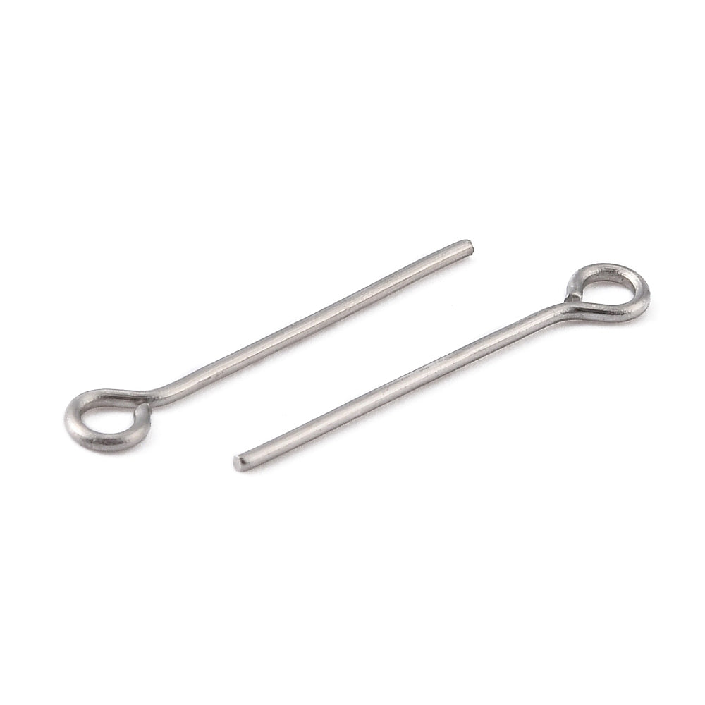 Öglepinnar 20x0,7mm i 304 Rostfritt Stål, 50-pack