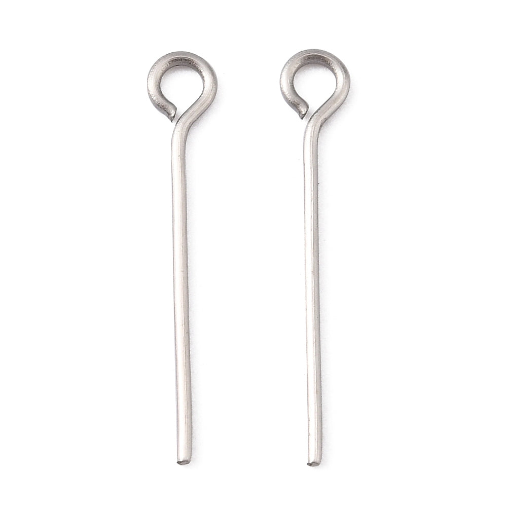 Öglepinnar 20x0,7mm i 304 Rostfritt Stål, 50-pack