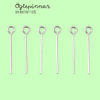 Öglepinnar 20x0,7mm i 304 Rostfritt Stål, 50-pack