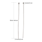 Kulpinnar 50x0,7mm i 304 Rostfritt Stål, 20-pack