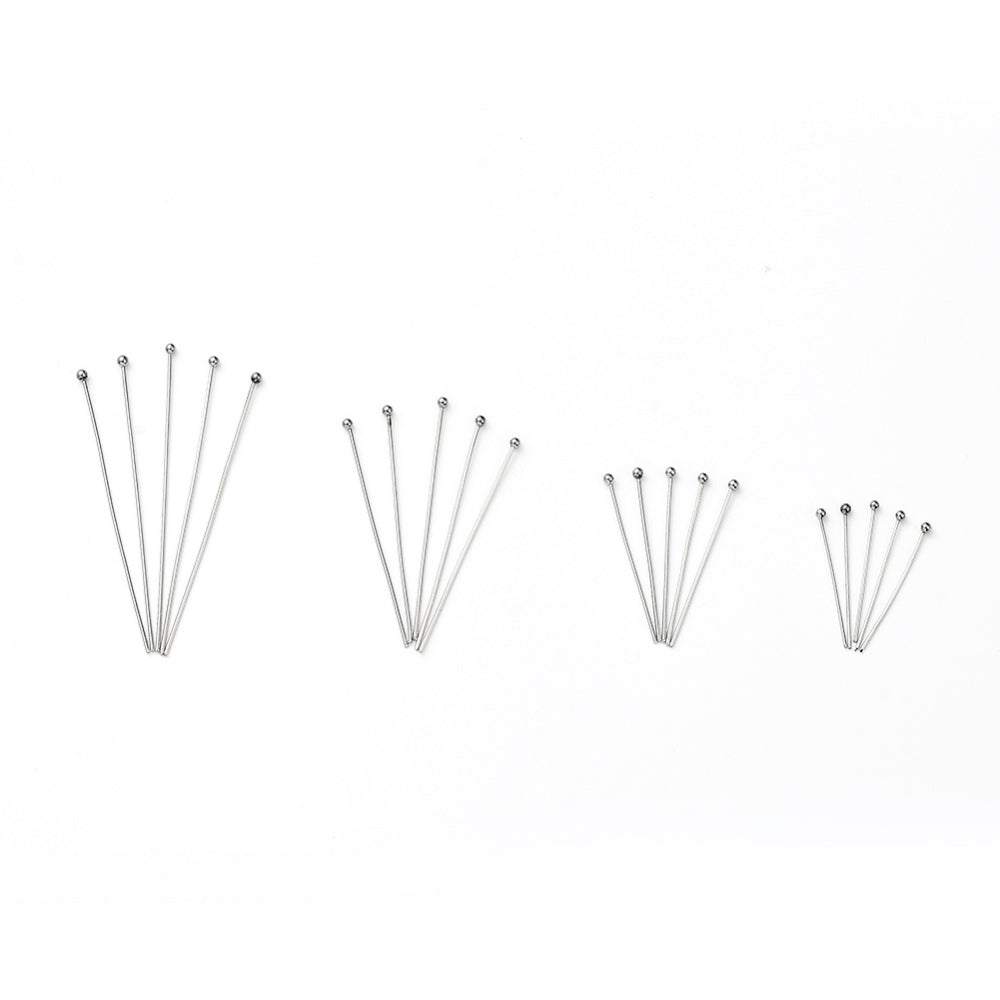 Kulpinnar mixade storlekar 25-50 mm i 304 Rostfritt Stål, 1 BOX (200 st)