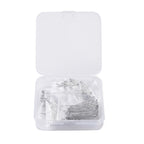 Kulpinnar mixade storlekar 25-50 mm i 304 Rostfritt Stål, 1 BOX (200 st)