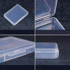 Plastboxar Smyckesaskar 6,7x5,2x1,2 cm Klara Transparenta, 2-pack