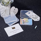 Plastboxar Smyckesaskar 6,7x5,2x1,2 cm Klara Transparenta, 2-pack