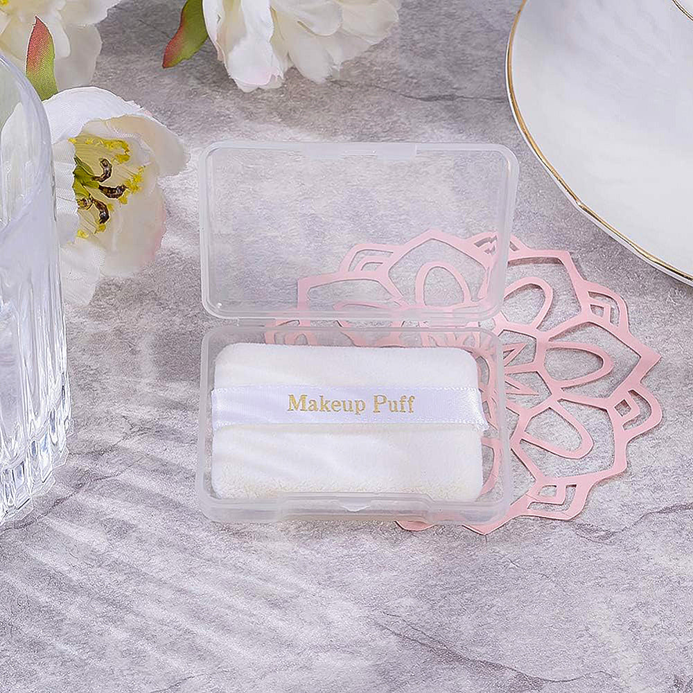 Plastboxar Smyckesaskar 6,7x5,2x1,2 cm Klara Transparenta, 2-pack