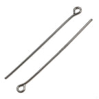 Öglepinnar 40x0,7mm i Järn Gunmetal, 100-pack