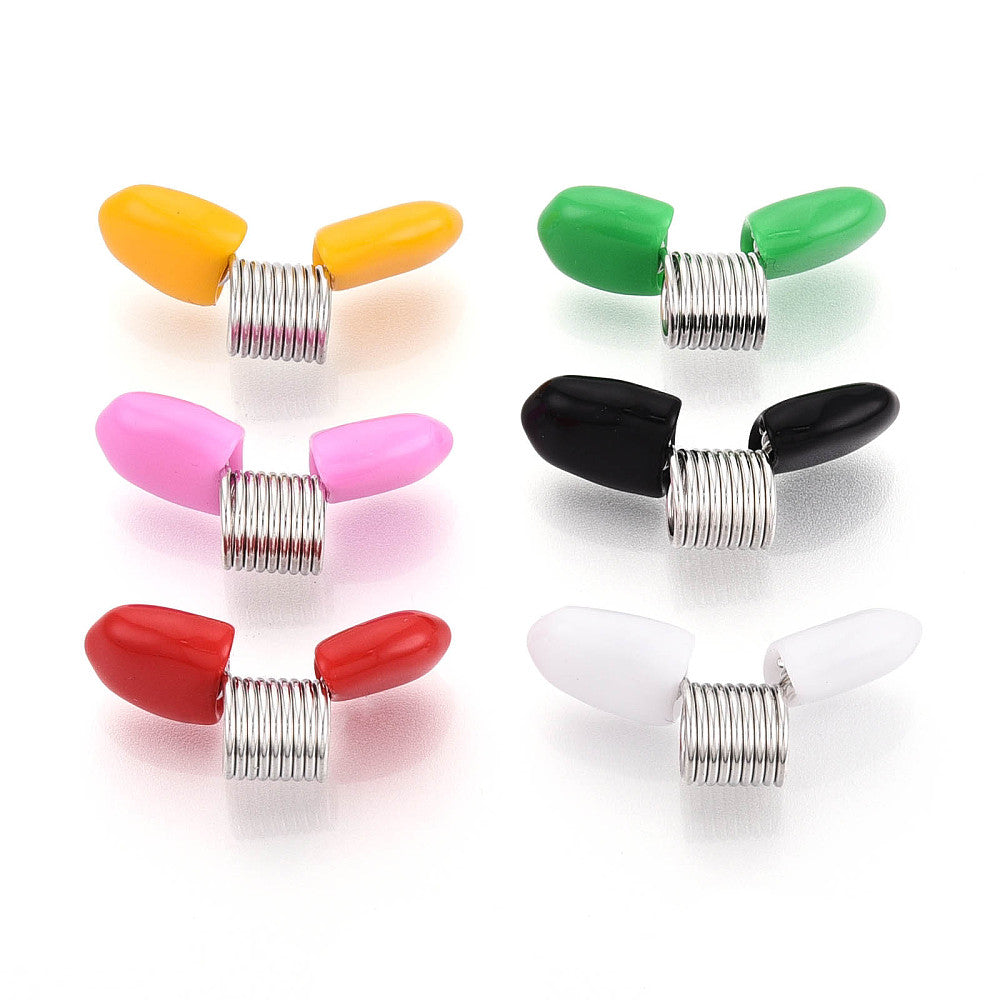 Pärlstoppare i järn med silikonhandtag 34x12x17mm, 4-pack