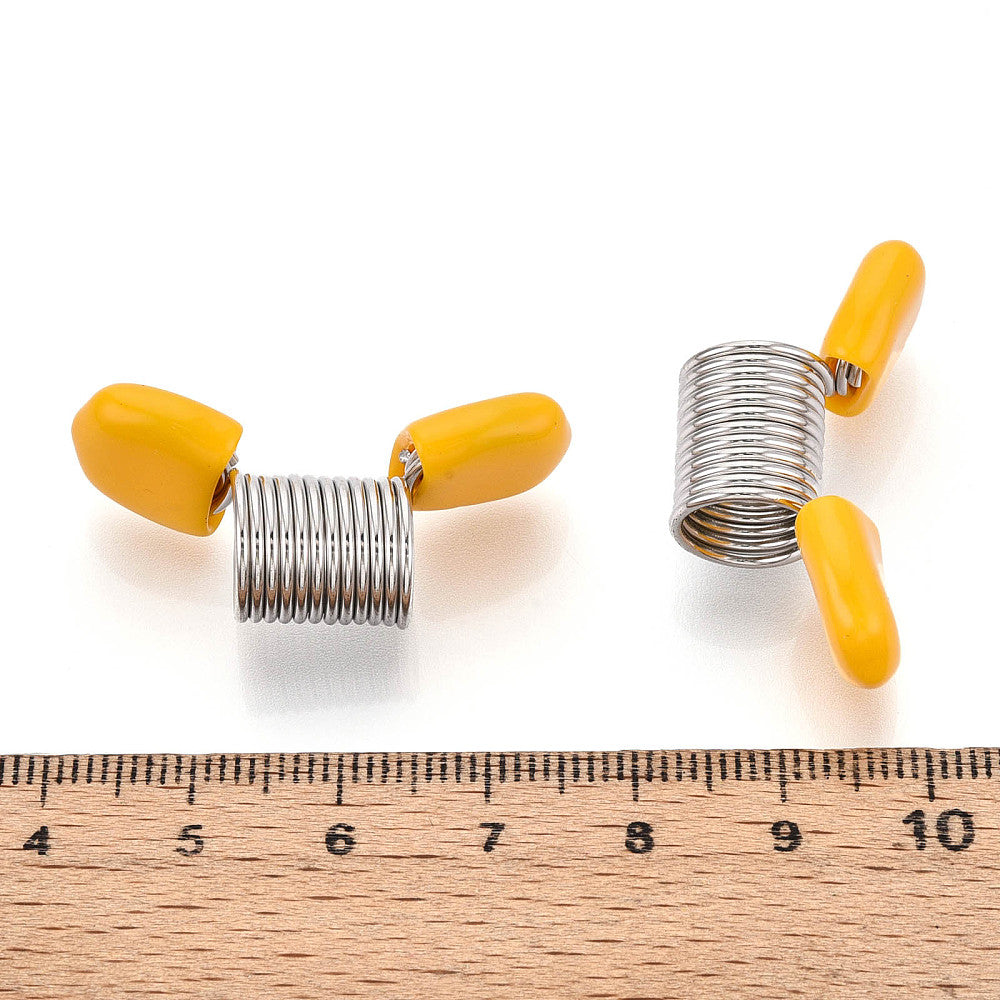 Pärlstoppare i järn med silikonhandtag 34x12x17mm, 4-pack